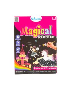 Juego magical scratch art unicorns princesses 3-8a