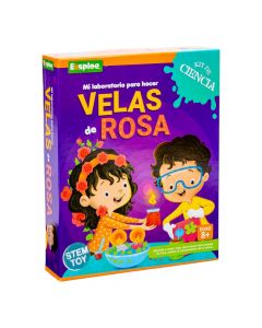 Kit para crear velas rosa
