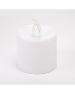 Candela plastica led blanca 4cm