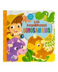 Libro cuentos dinosaurios rompecabezas