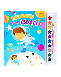 Libro colorear espacio