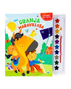 Libro colorear granja