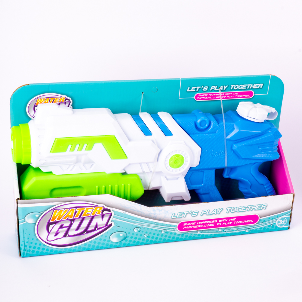 Pistola lanza agua +3a azul blanco