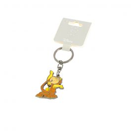 Llavero metálico figura reloj cogsworth la bella y la bestia