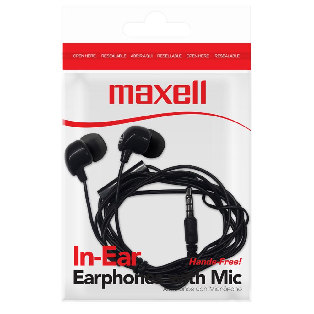 Audífono Maxell micrófono in-bax negro