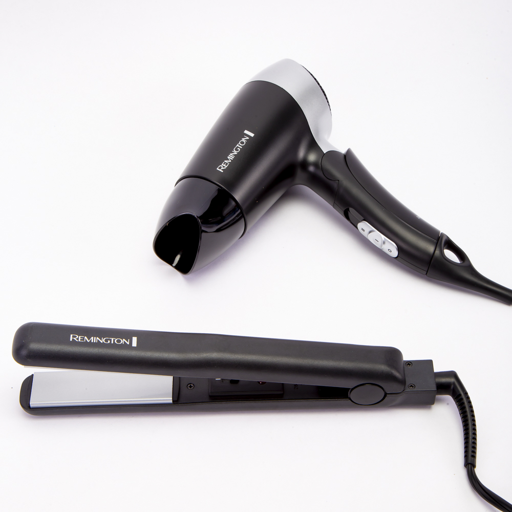 Combo Remington alisadora+secadora mini