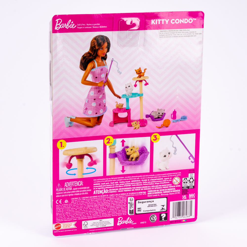 Barbie Kitty con cuidadora de gatitos 3a+