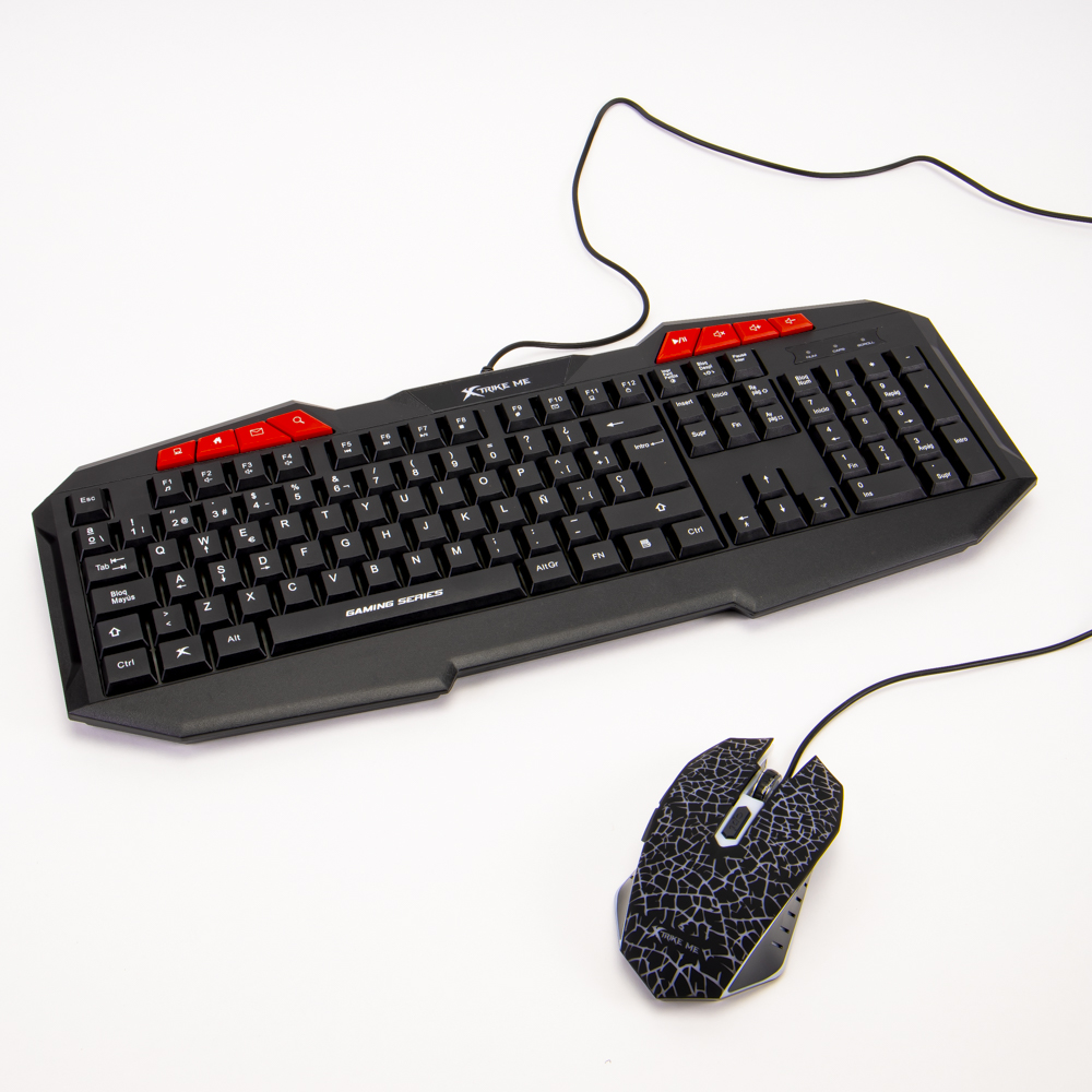 me--me！ Combo Xtrike me teclado retro iluminado mouse 800-3200dpi