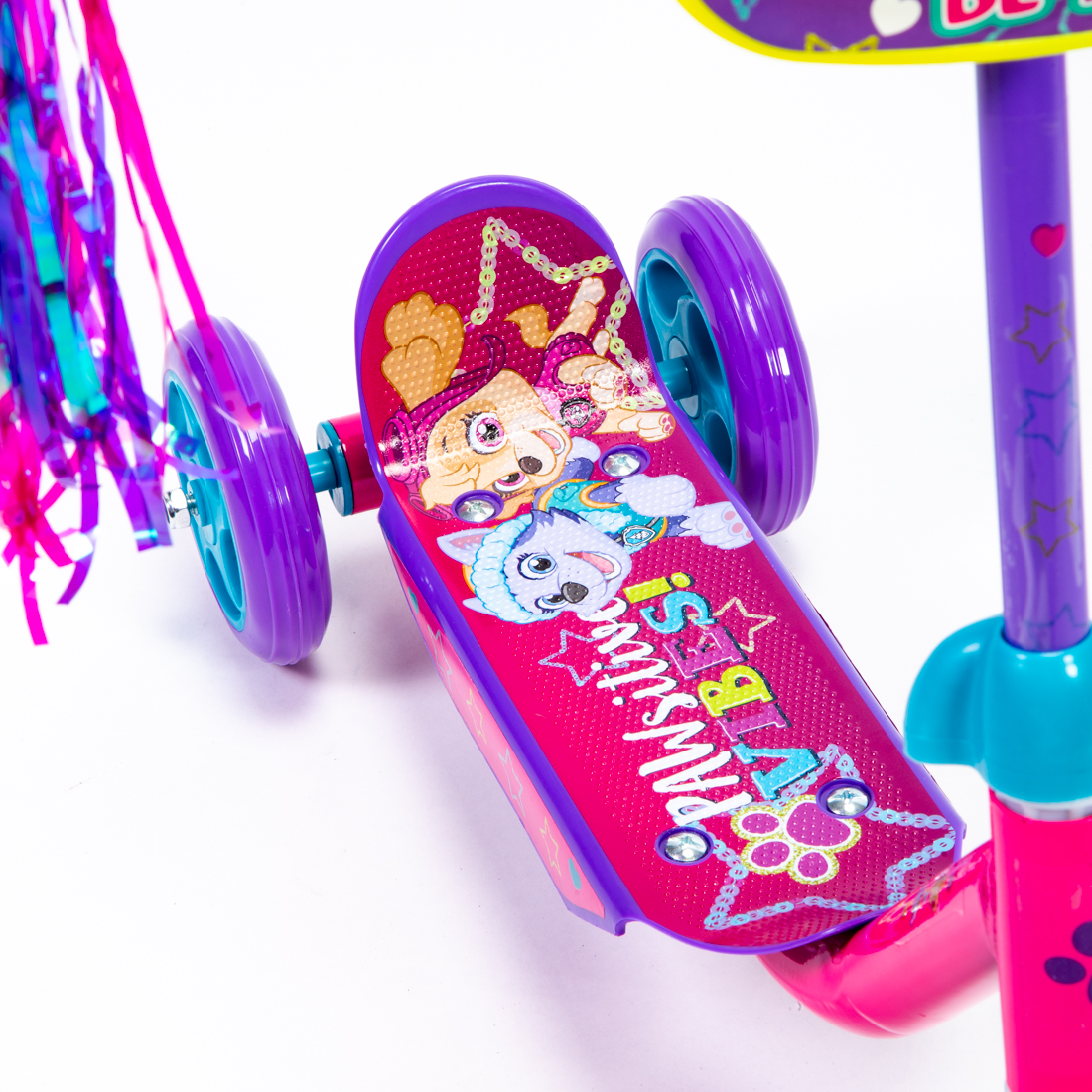 Patinete De 3 Ruedas De Paw Patrol Para Niñas – Estable, Altura Regulable, Plataforma Antideslizante Y Decoración De La Patrulla Canina