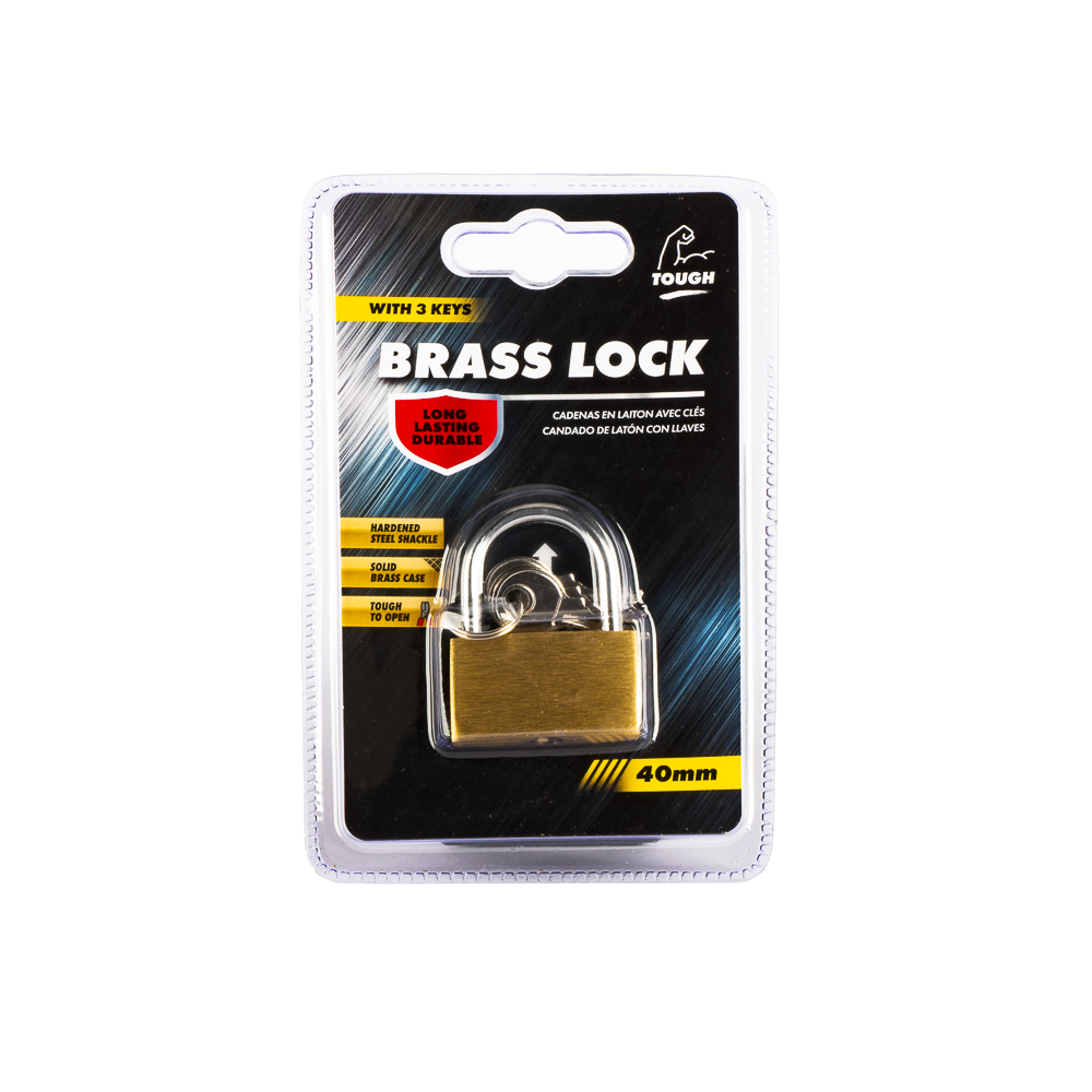 MroMax - Candado De Seguridad Con Grillete Largo (40 Mm, 4 Llaves, 3
