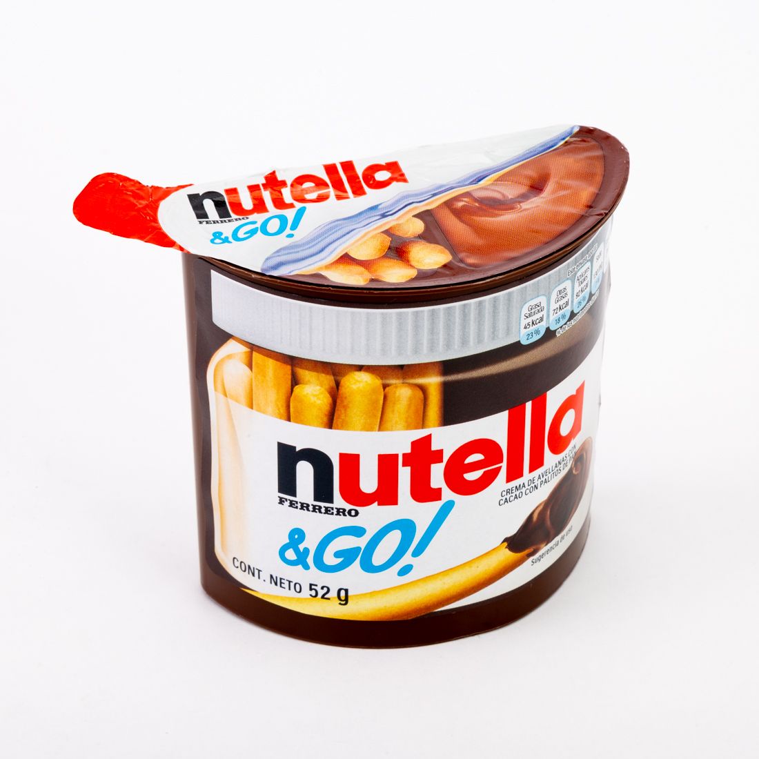 Frasco Nutella & go untable 52g