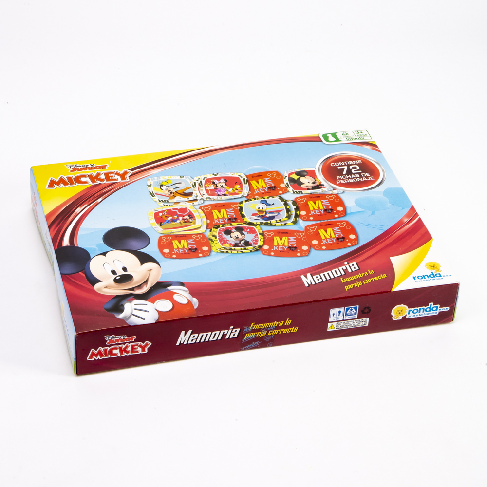 Juego mesa ronda memoria casa Mickey +3a