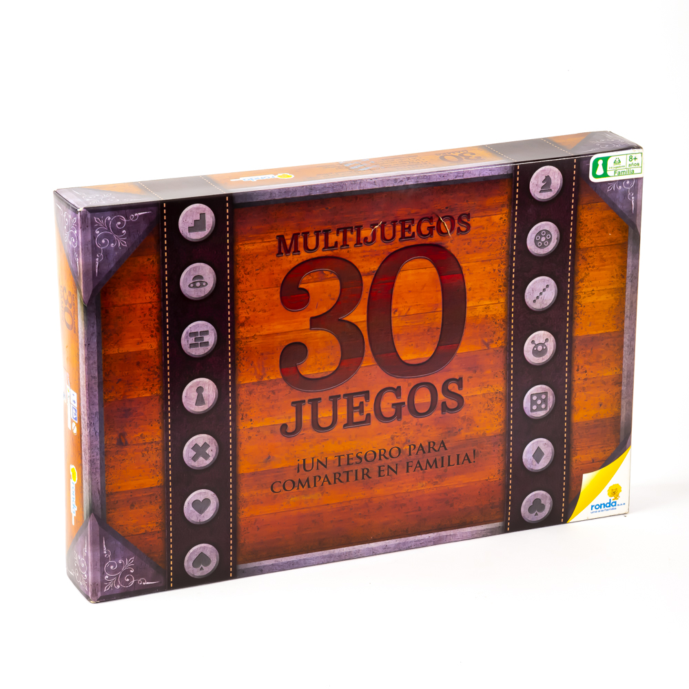 Juego mesa ronda multijuegos 30 en 1 +8a