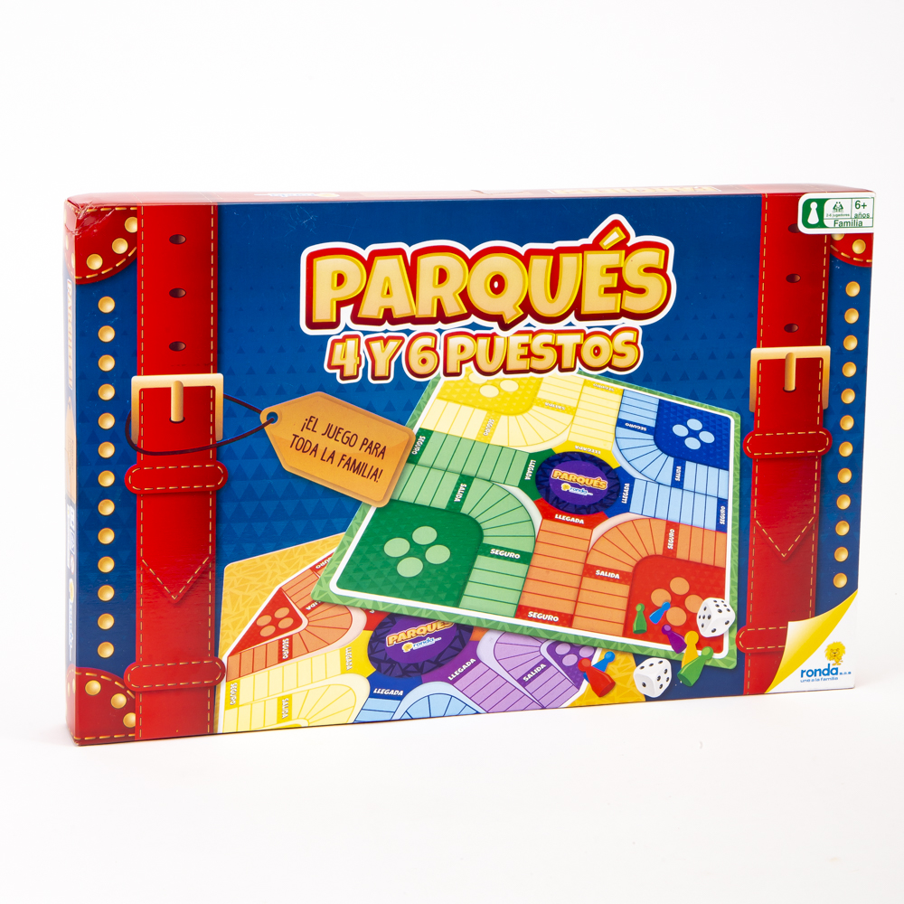 Juego mesa ronda Parqués 6 posiciones +6a