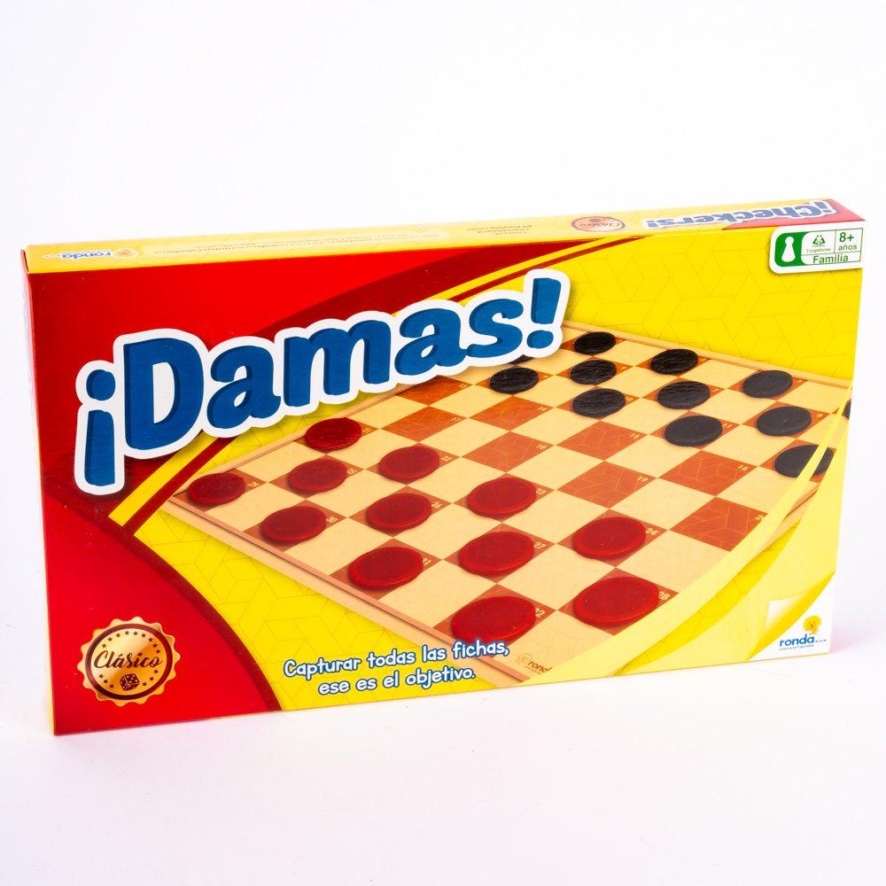 Juego mesa ronda damas clásico +8a