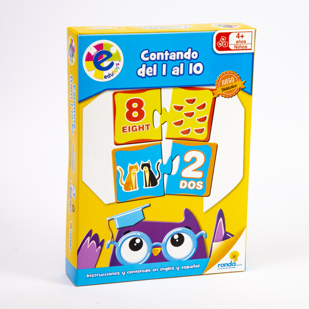 Juego didáctico ronda contando 1 al 10 +4a