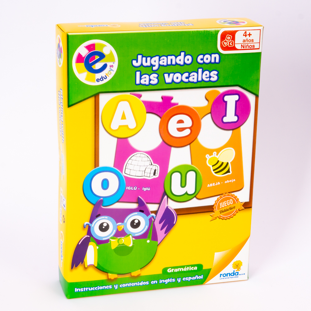 Juego mesa jugando con vocales +4a