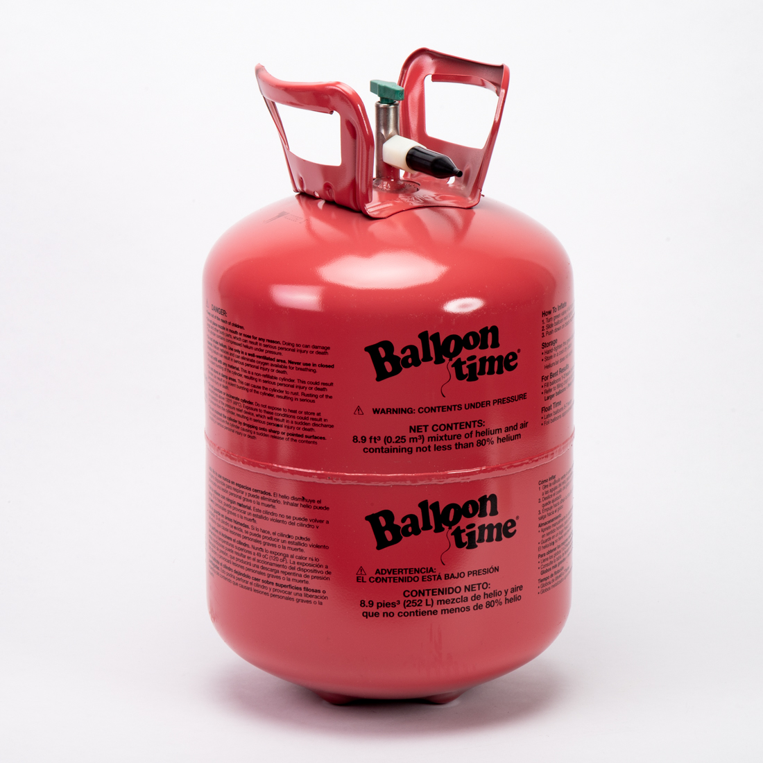 Tanque estándar helio 40 9.5pulg