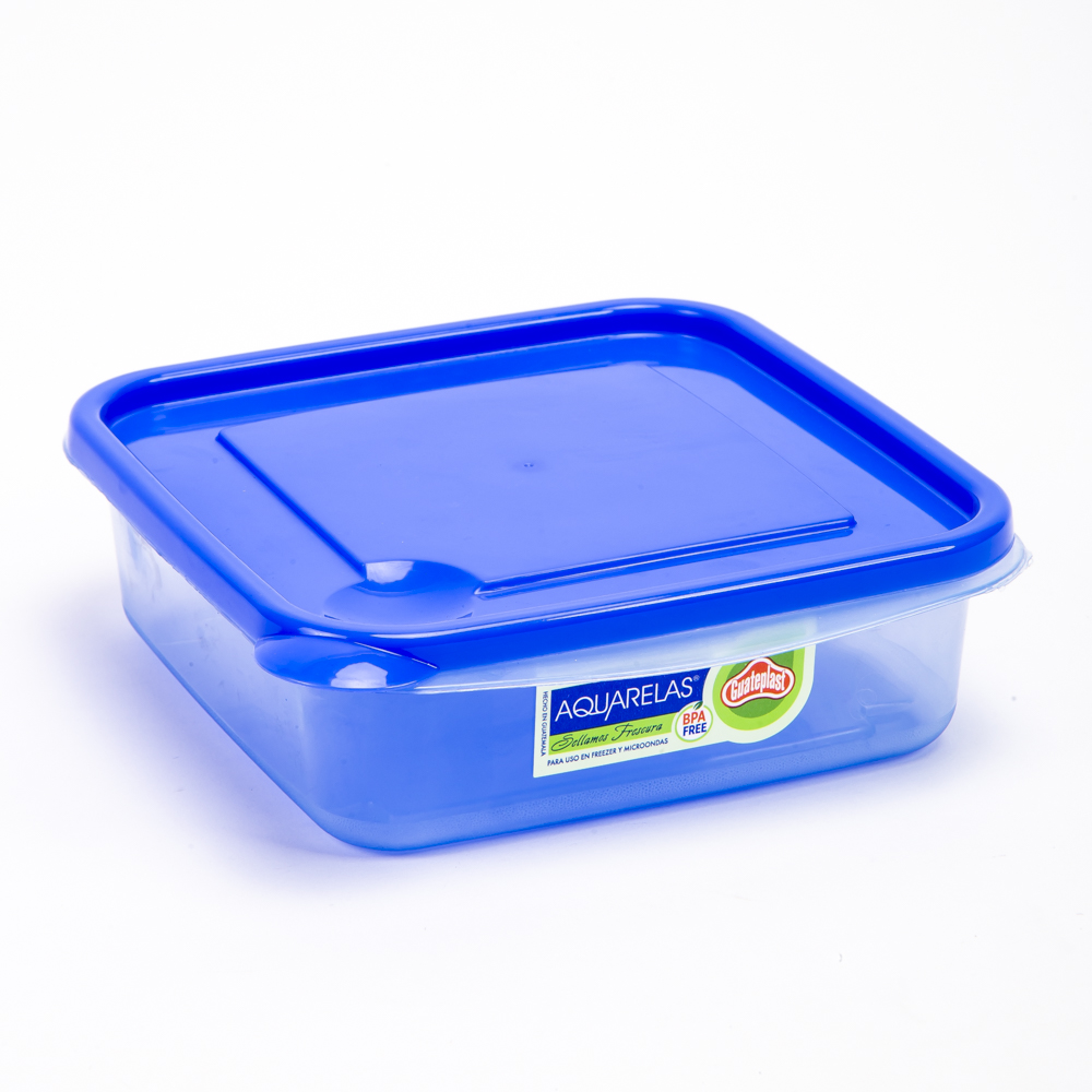 Recipiente cuadrado 28oz/830ml océano guateplast