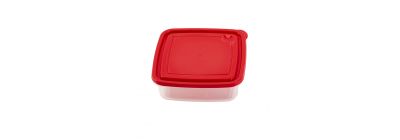 Recipiente cuadrado 1.2l rojo Guatelast
