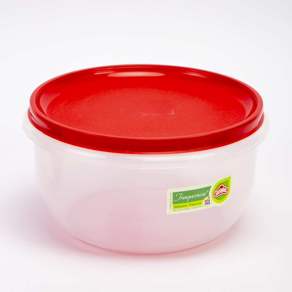 Tazón futura grande 90oz rojo guateplast