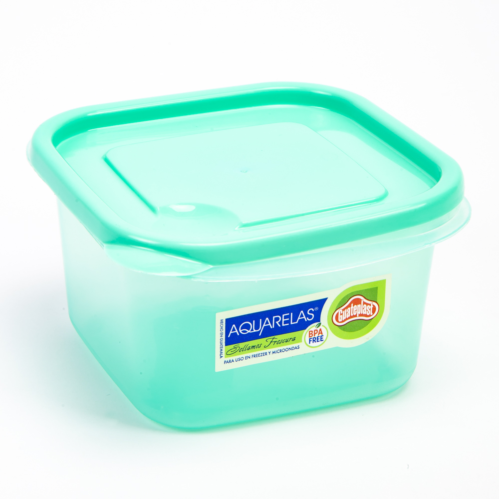 Recipiente sándwich 710ml aqua guateplast