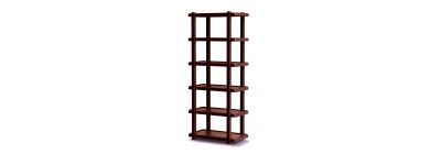 Mueble modular guateplast multifunconal 6 niveles chocolate