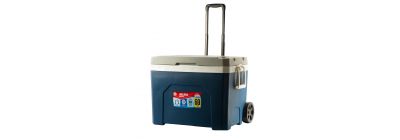 Hielera plástica lisa con ruedas 60l 