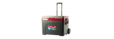 Hielera plástica lisa con ruedas 60l 