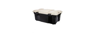 Caja plástica 80L con ruedas