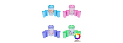 Pichel y vasos estampados 3L