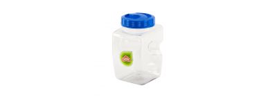 Contenedor cuadrado clear 3l océano guateplast