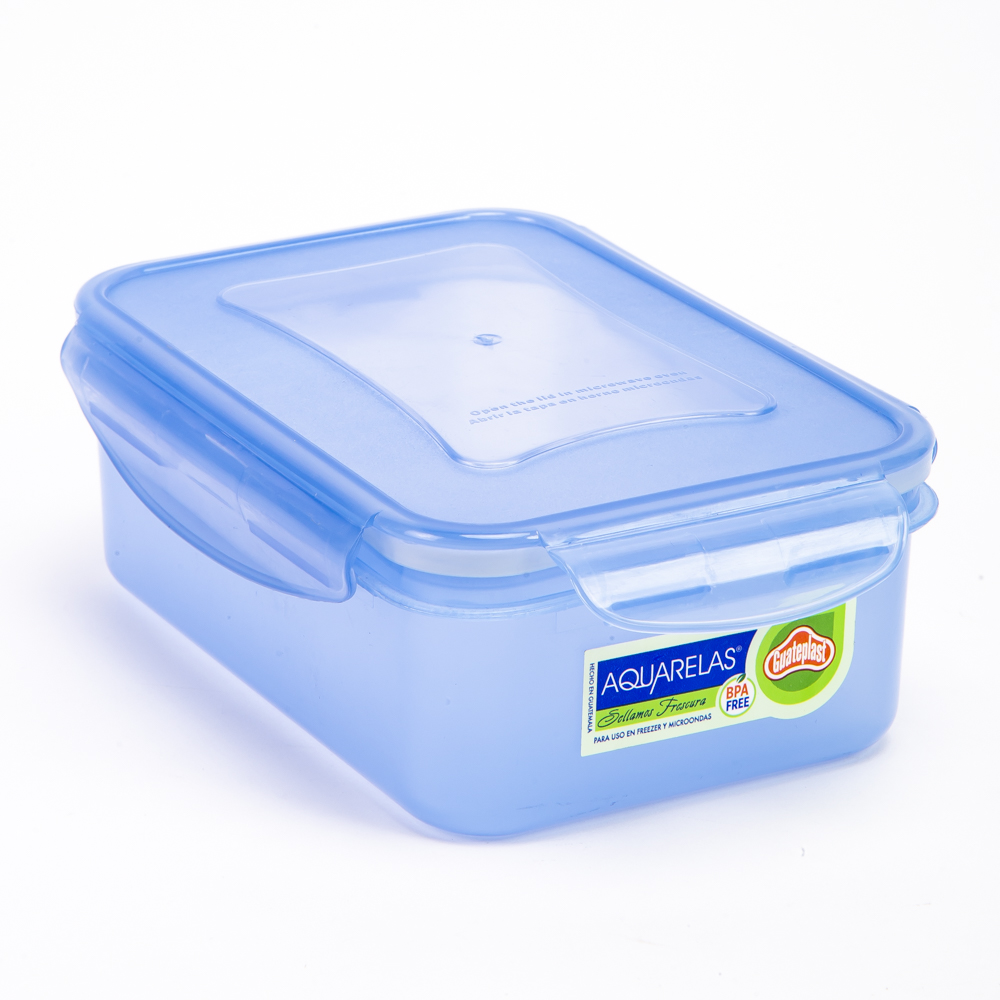 Recipiente click clak rect 30oz guateplast
