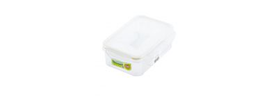 Recipiente click clak rect 30oz natural Guateplast