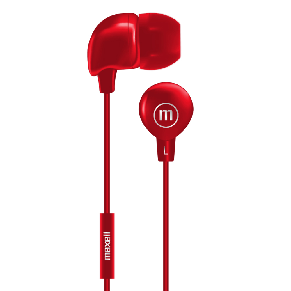 Audífono Maxell micrófono in-bax rojo