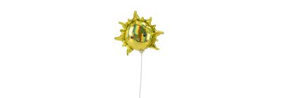 Globo metálico iridiscente sol