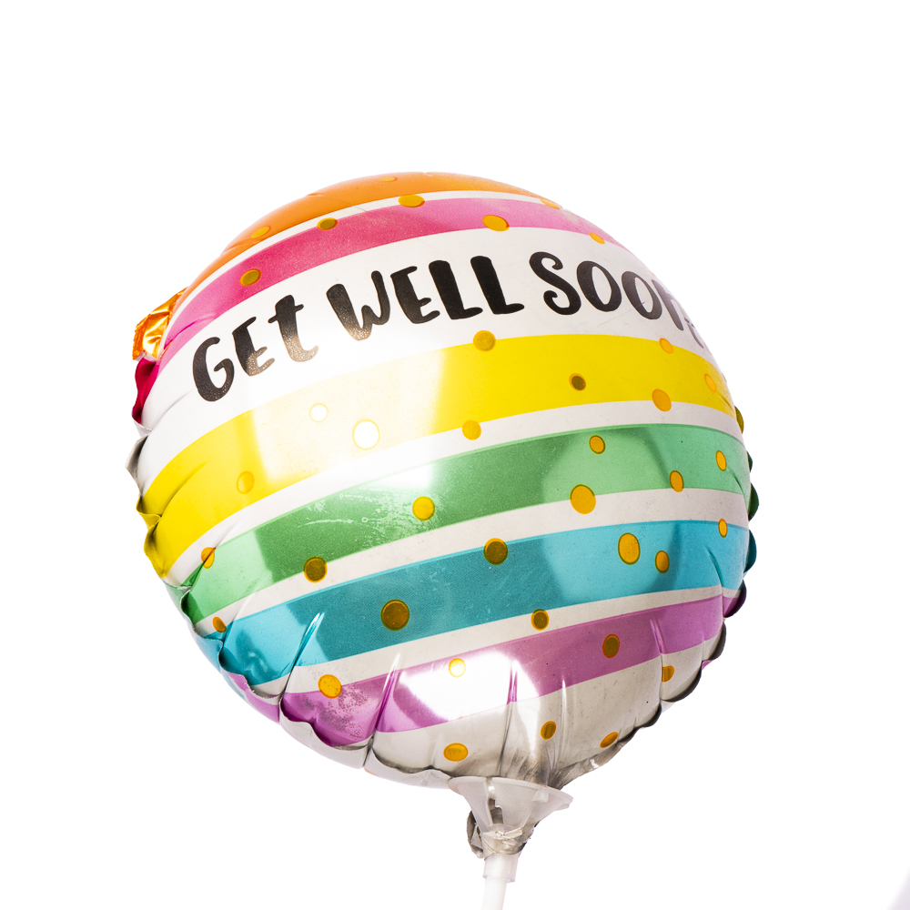 Globo metal get well soon 9pulg