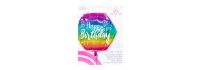 Globo happy birhtday colores pasteles 36pulg