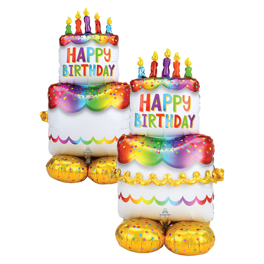 Globo airloonz pastel 2 pisos happy birthday