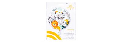 Globo metal cumpleaños salvaje 18pulg