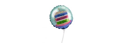 Globo satín happy birthday cake #9 