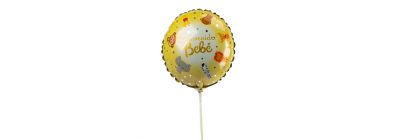 Globo metal bienvenido animal bebe 9pulg