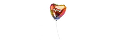 Globo metal corazón te amo 9pulg 