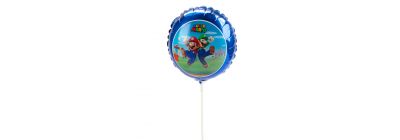 Globo Mario Bros azul #9 metálico