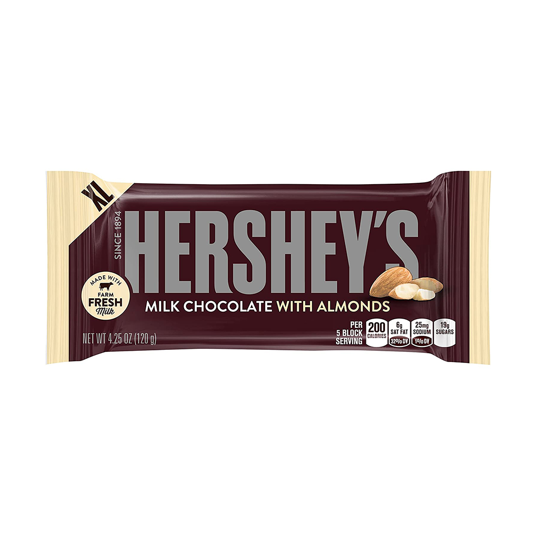 Chocolate Hersheys almendra