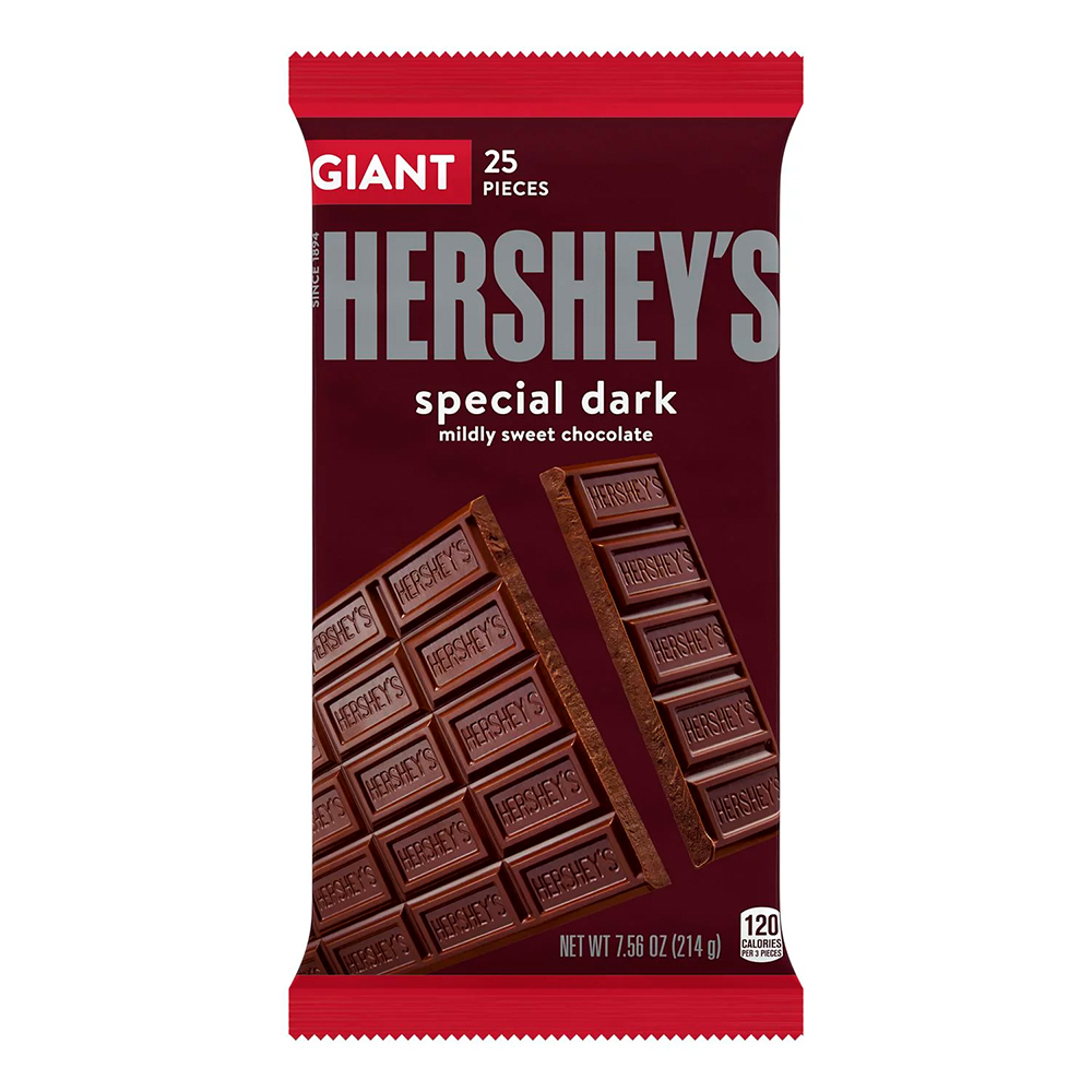 Chocolate Hersheys tableta giant special dark 214 grms
