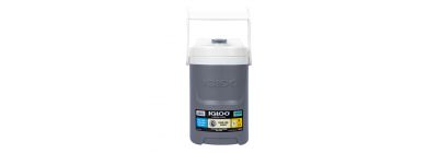 Hielera plastica redonda 500ml gris+blanco