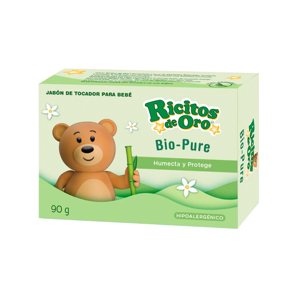 Jabón barra Ricitos de Oro bio-pure hipoalergénico 90g