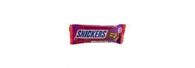 Chocolate snickers peanut brownie