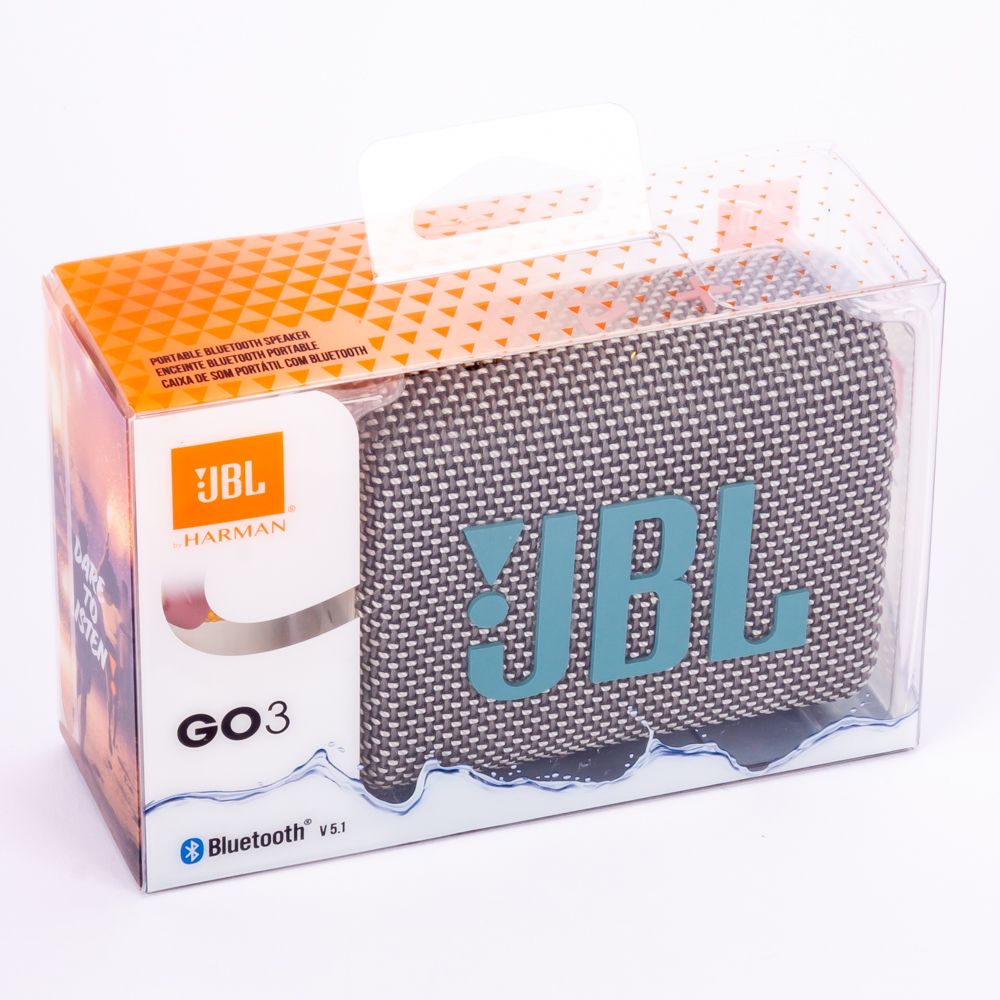 Parlante JBL bluetooth go 3 gris